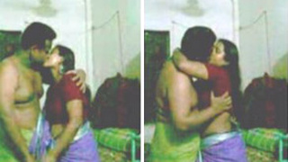 Aunty in saree enjoys sex with her husband