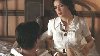 Salma Hayek, a stunning Latina, seductively poses for a photo