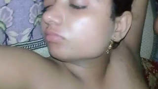 Stunning teenage girl and her partner in a steamy video