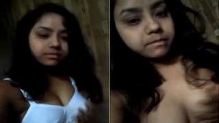 Exclusive video of a cute girl in the nude