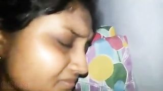Desi wife's hot home sex video with blowjob and cum on boobs