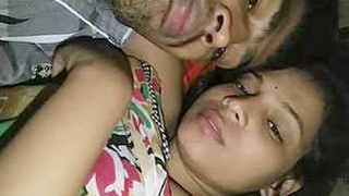 Adorable Indian couple enjoys sensual foreplay and oral sex