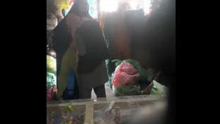 Mature Pakistani couple's passionate encounter in a store