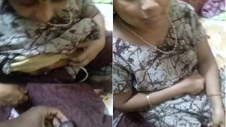 Exclusive Desi Telugu video of bhbhai boos pressing and stroking