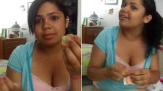Desi sister teases with condom in video