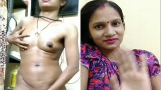 Amateur Indian bhabhi gives a blowjob and gets fucked in this video