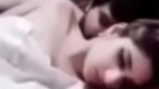 Desi couple's hindi sex mms video featuring a Muslim girl