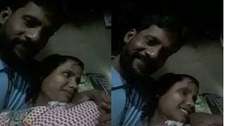 Desi bhabhi's breasts press on hubby in exclusive video