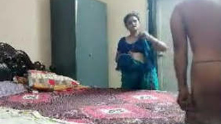 Indian aunty gets fucked by owner in her home