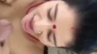 Nepali bhabhi gives a blowjob and masturbates in a sexy video