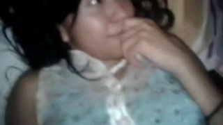 Indian MMS scandal featuring amateur teen fucked by her boyfriend