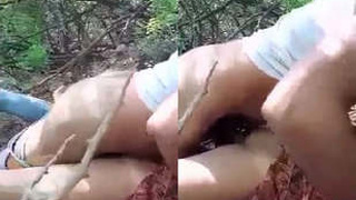 Desi girl gets fucked in the forest by a stranger