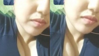 Beautiful Desi babe arouses her partner in this video