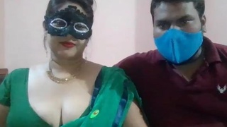 Wife's Big Boobs on Display in Pooja House