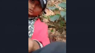 Indian couple having sex in the wild