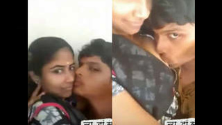 Tamil lovers' sensual kissing and boob sucking leads to leaked video