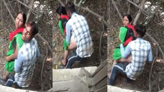 Bihari bhabhi's outdoor sex caught on camera by voyeur