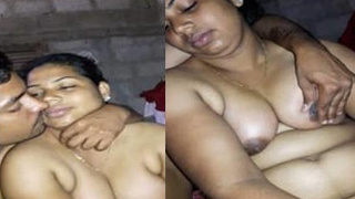 Mallu Aunty's big boobs bounce as she gets fucked hard