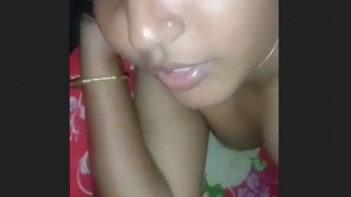 Cute Indian bhabi gives a sensual blowjob