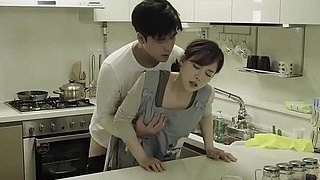 Korean couple engages in rough sex scene