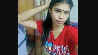 Horny young girl in full nudity teases in Tamil language