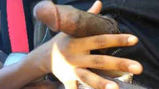 Indian babe teases me while driving and gives me a blowjob