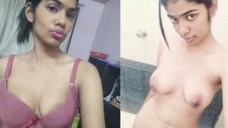 Young woman enjoys oral and penetrative sex in MMS video