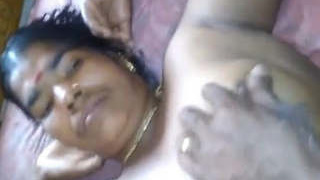Aunty's nude video recorded by husband in Telugu part 1