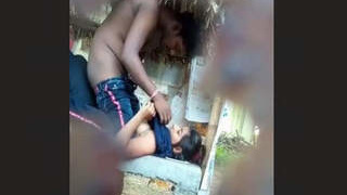 Couple gets caught having sex in public place by villagers