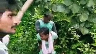 A naive Indian girl is taken advantage of by a group of men in the forest