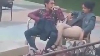Desi lovers enjoy outdoor sex in a funny video