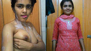 Desi couple indulges in steamy shower session