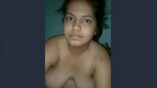 A video of a beautiful girl recorded by her lover