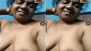 Mature Indian wife strips naked on camera