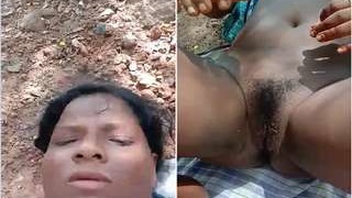 Exclusive outdoor encounter with Rustic Randy and his village babe