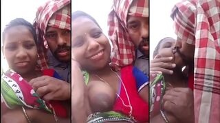 Desi babe with big boobs gets caught on camera in steamy video