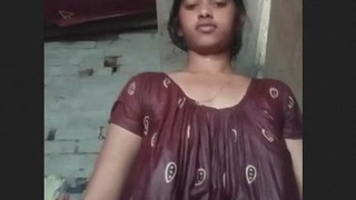 Pretty Nepali college girl flaunts her big boobs in a hot video