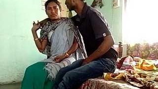 Desi aunty and her son's friend indulge in steamy sex