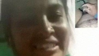 Mallu aunt with big boobs makes man masturbate on video call