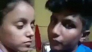 Indian couple enjoys passionate kissing and caressing in homemade video