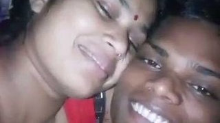 Desi couple shares passionate kisses in a sex tape