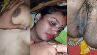 Pure desi village slut strips naked for her client