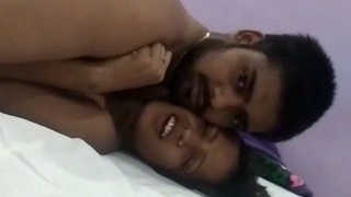 Desi couple's steamy sex video featuring tight moans and indian chudai