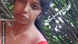Real Indian couple enjoys sex in the forest