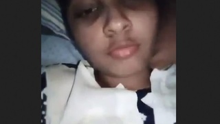 Cute desi teenage girl shows and masturbates in HD video