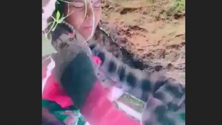 Mature bhabhi and young lover engage in passionate sex in the wild