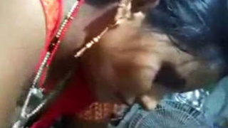 Aunty Sudha's homemade MMS shows her riding her boyfriend