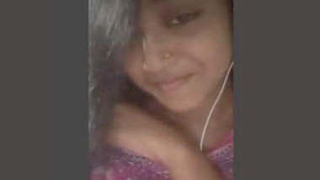 Bangladeshi girl flaunts her breasts on video chat