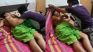Indian bhabhi Randi gets her boobs pressed in a threesome