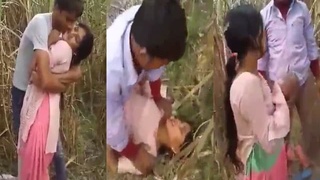 Dehati bhabhi enjoys outdoor sex with her friends in MMS video